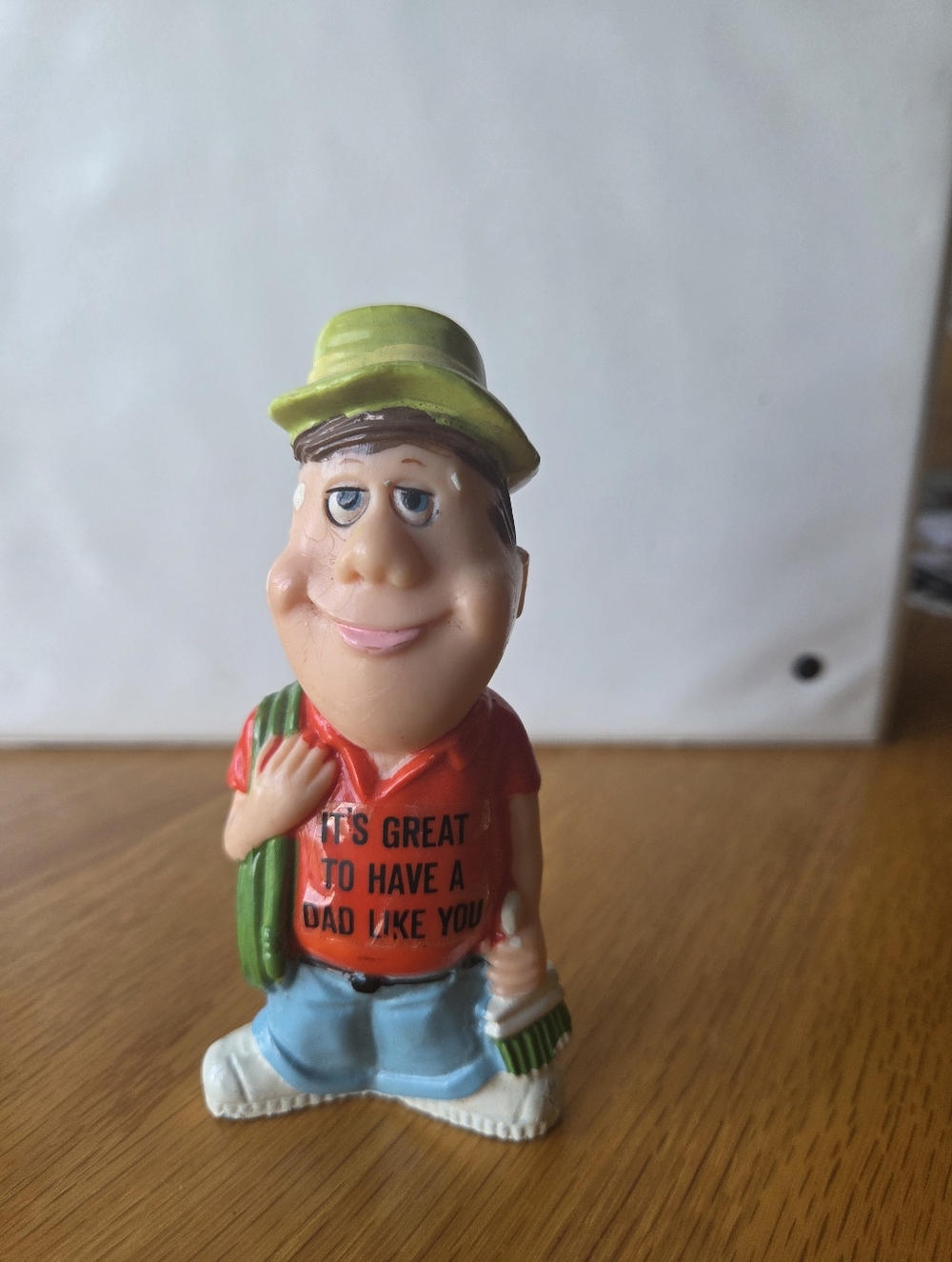 Vintage 350 Berries 1971 Man Figurine W/  "It's Great To Have A Dad Like You"